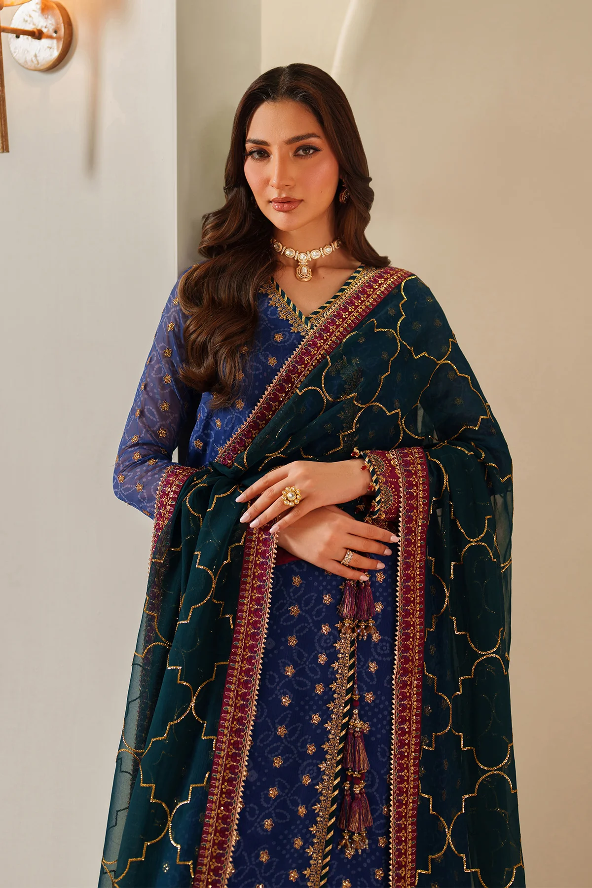 Alizeh Fleur Embroidered Printed Chiffon || AF-CH-2198-Rahsa - Image 3