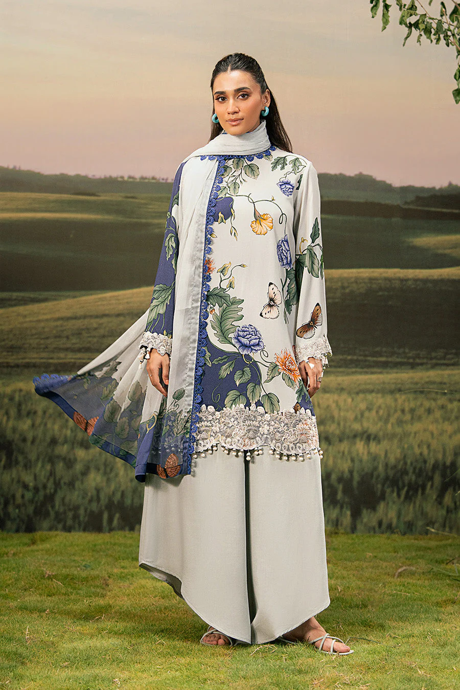 MARIA B M Basics Arabic Lawn | MB-PFUS25-07B