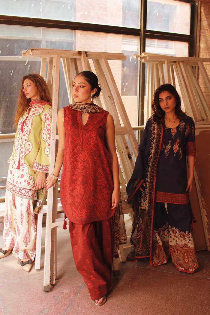 Saira Rizwan Digital Printed ’25 | MIDNIGHT – JPU25-07 - Image 3