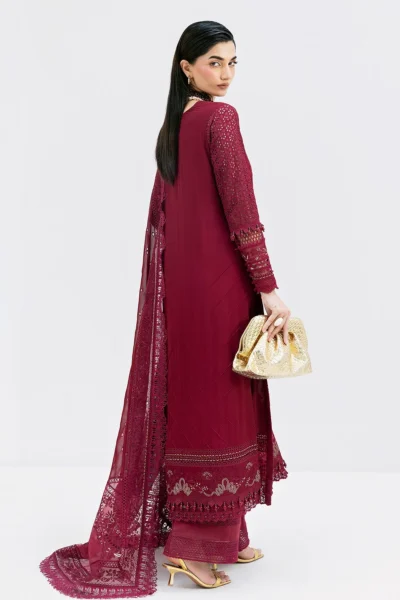 Imrozia Luxe Serene Georgette 3Pc Suit || S-1089 SCARLET