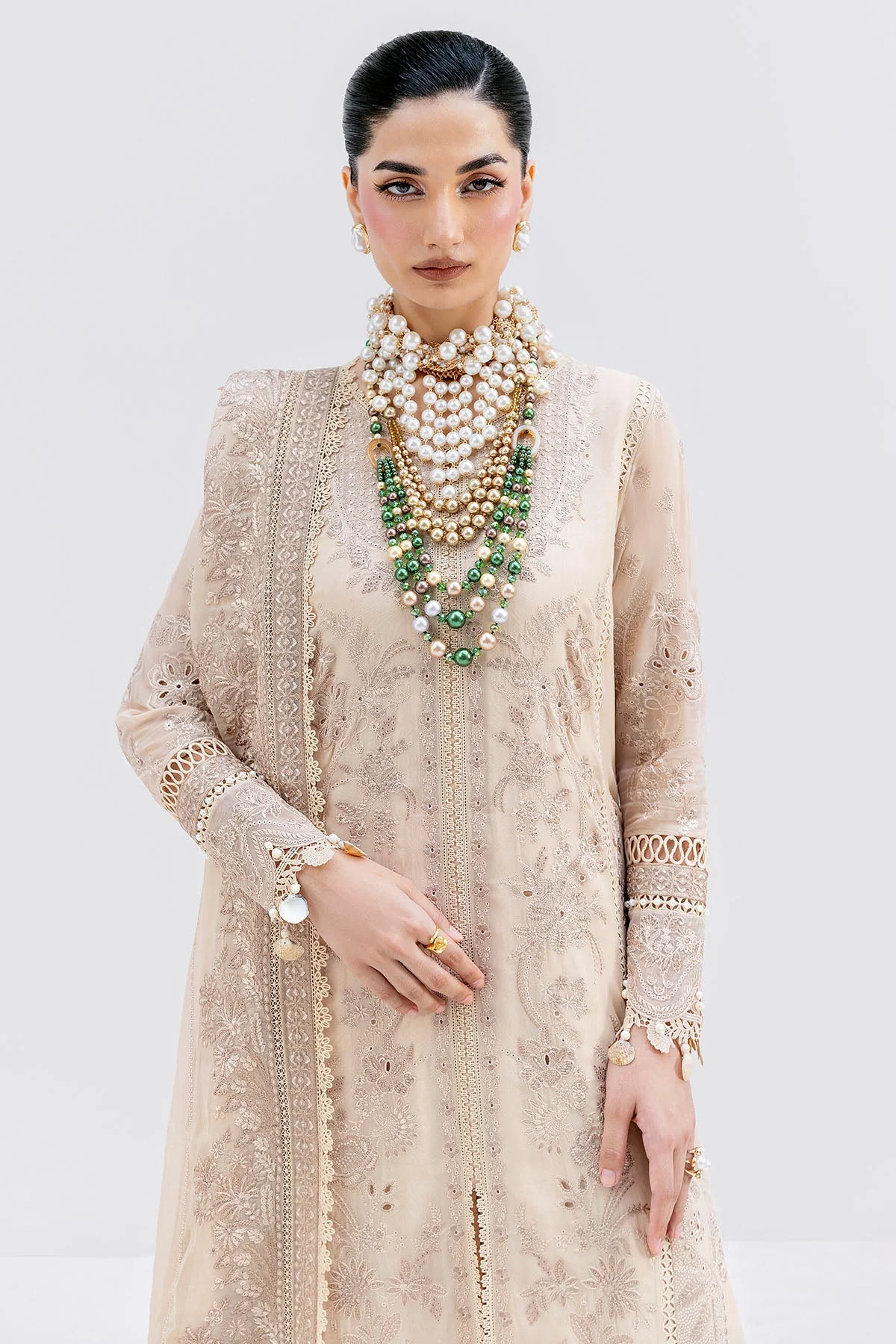 Imrozia Luxe Serene Georgette 3Pc Suit || S-1094 SAND - Image 4