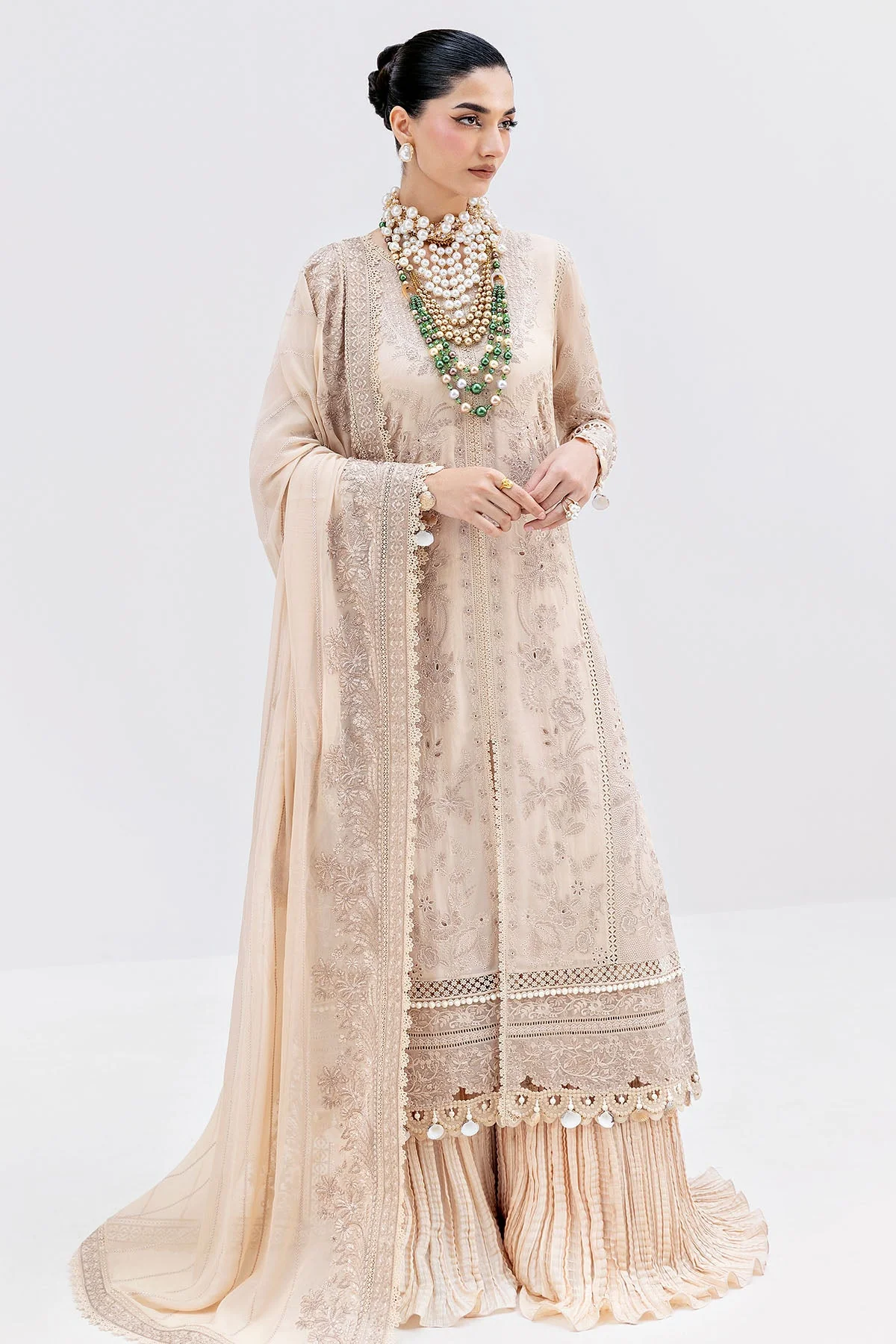 Imrozia Luxe Serene Georgette 3Pc Suit || S-1094 SAND