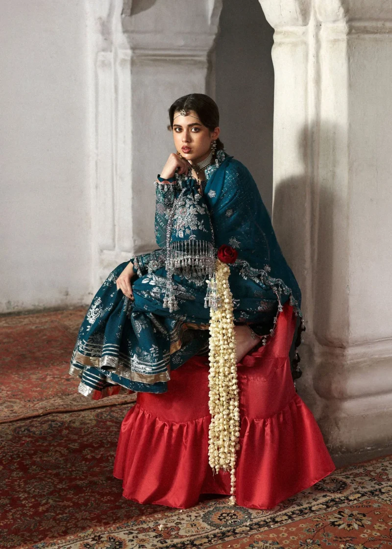 Massarat – Festive Unstitched ’25 by Hussain Rehar | Zebunisa - Image 3