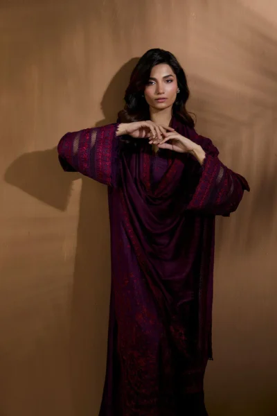 Sobia Nazir Winter Shawl 2025 || WS25-2B