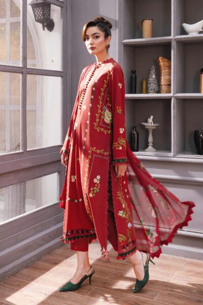 Maria b M Basics Printed Marina Twill || MB-CUS25-1105A