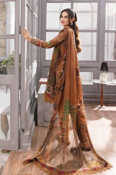 Maria b M Basics Printed Marina Twill || MB-CUS25-1106B