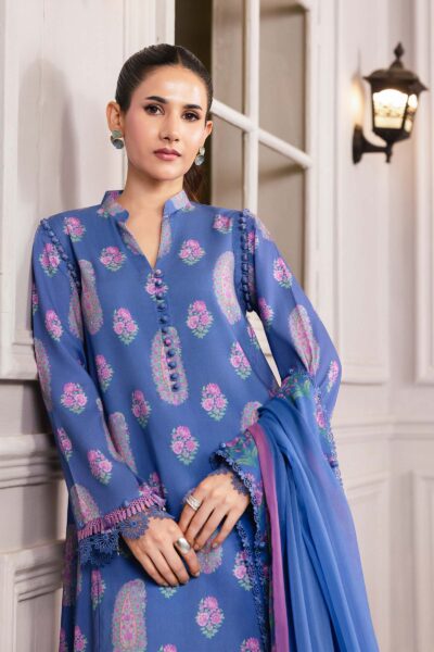 Maria b M Basics Printed Linen || MB-CUS25-1110B