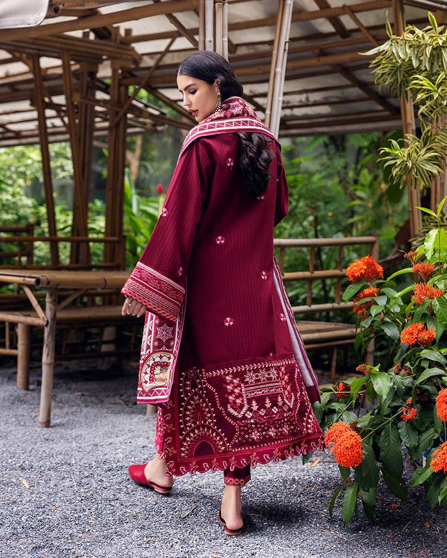 Mushq Hemline Karandi || Emerald Glimmer - Image 4