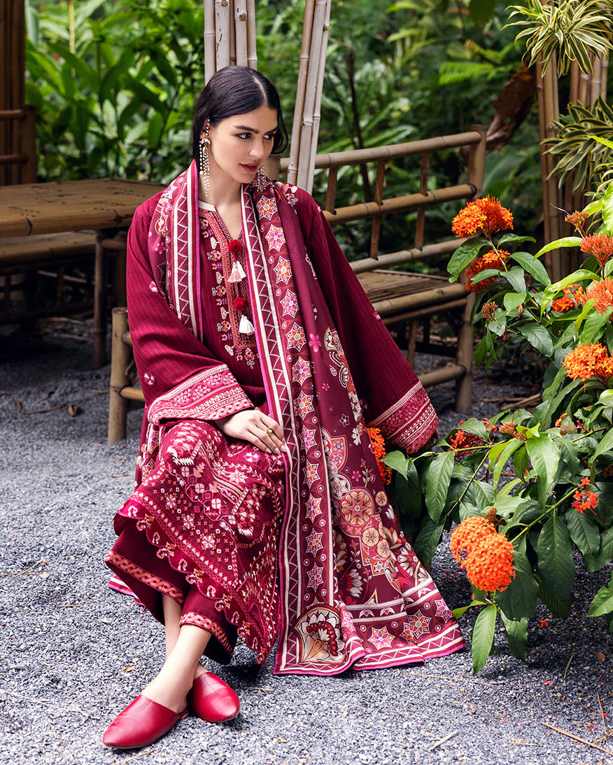 Mushq Hemline Karandi || Emerald Glimmer - Image 2