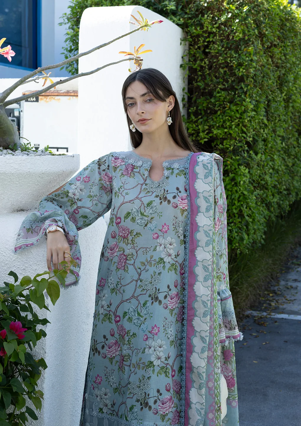 Elaf Prints Lawn Vol 1 2026 | 8A EIRINI BLOOM - Image 4
