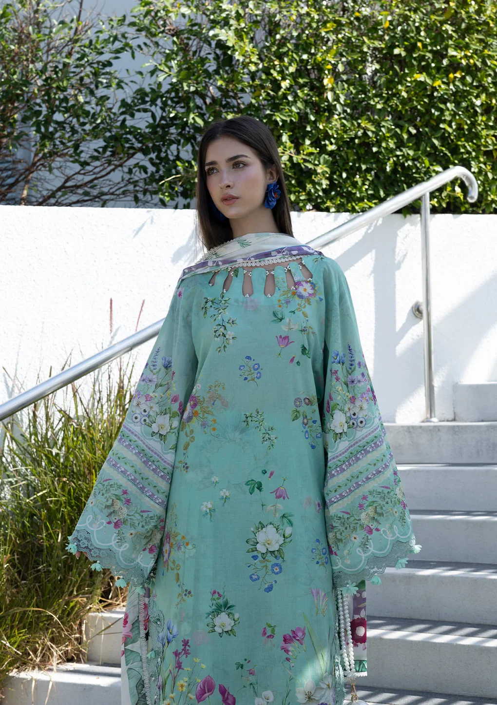 Elaf Prints Lawn Vol 1 2026 | 7A TEAL ME - Image 2