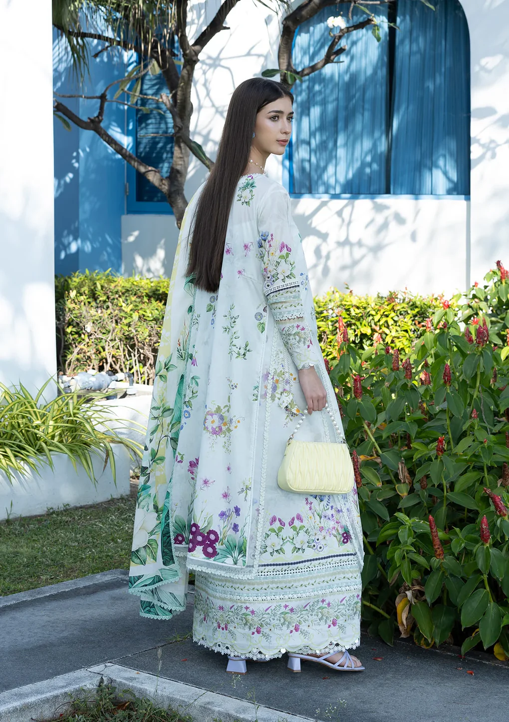 Elaf Prints Lawn Vol 1 2026 | 7B MOON FLOWER - Image 2
