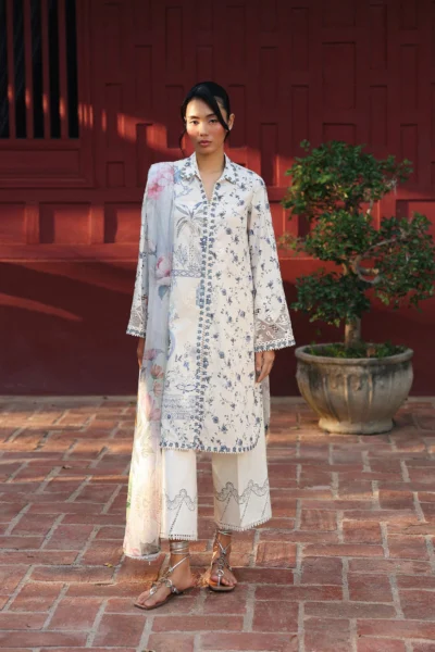 Q Prints by Qalamkar | Lawn 2026 | Aerin