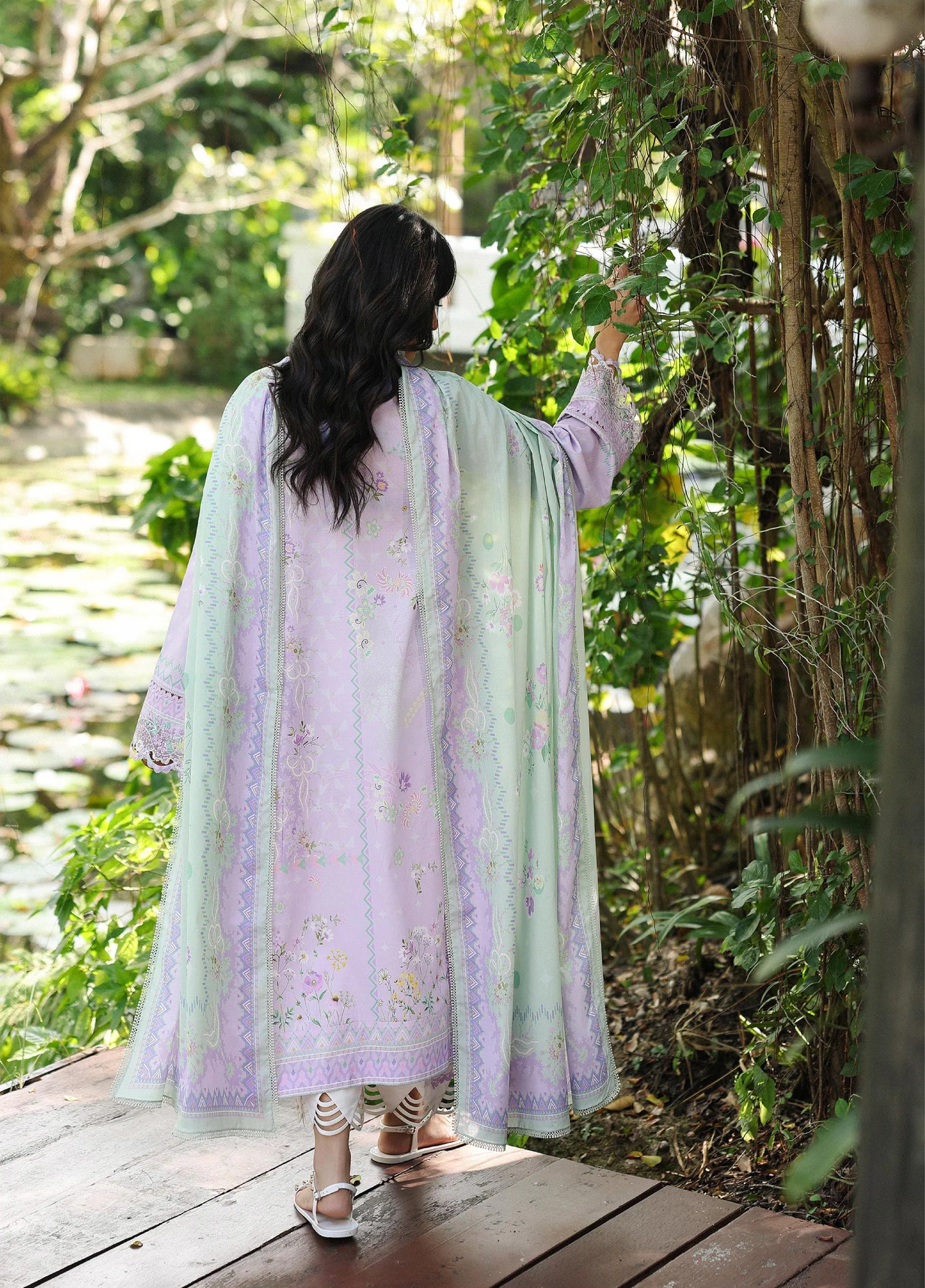 Q Prints by Qalamkar | Lawn 2026 | Fiona - Image 2