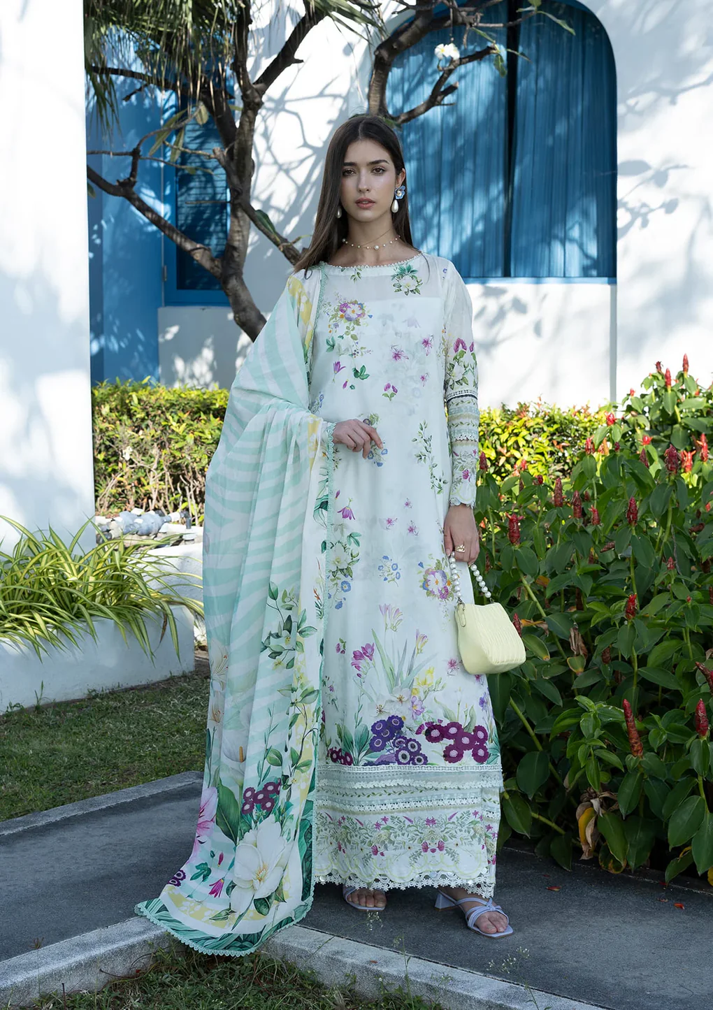 Elaf Prints Lawn Vol 1 2026 | 7B MOON FLOWER