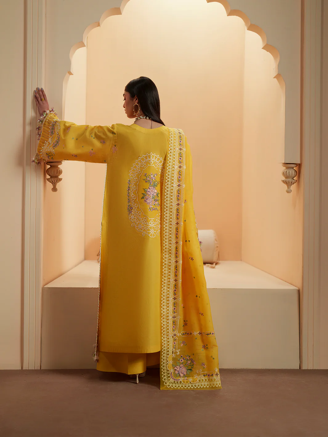 Mashriq Luxury Lawn 2026 by Bin Ilyas || D-111-A - Image 4