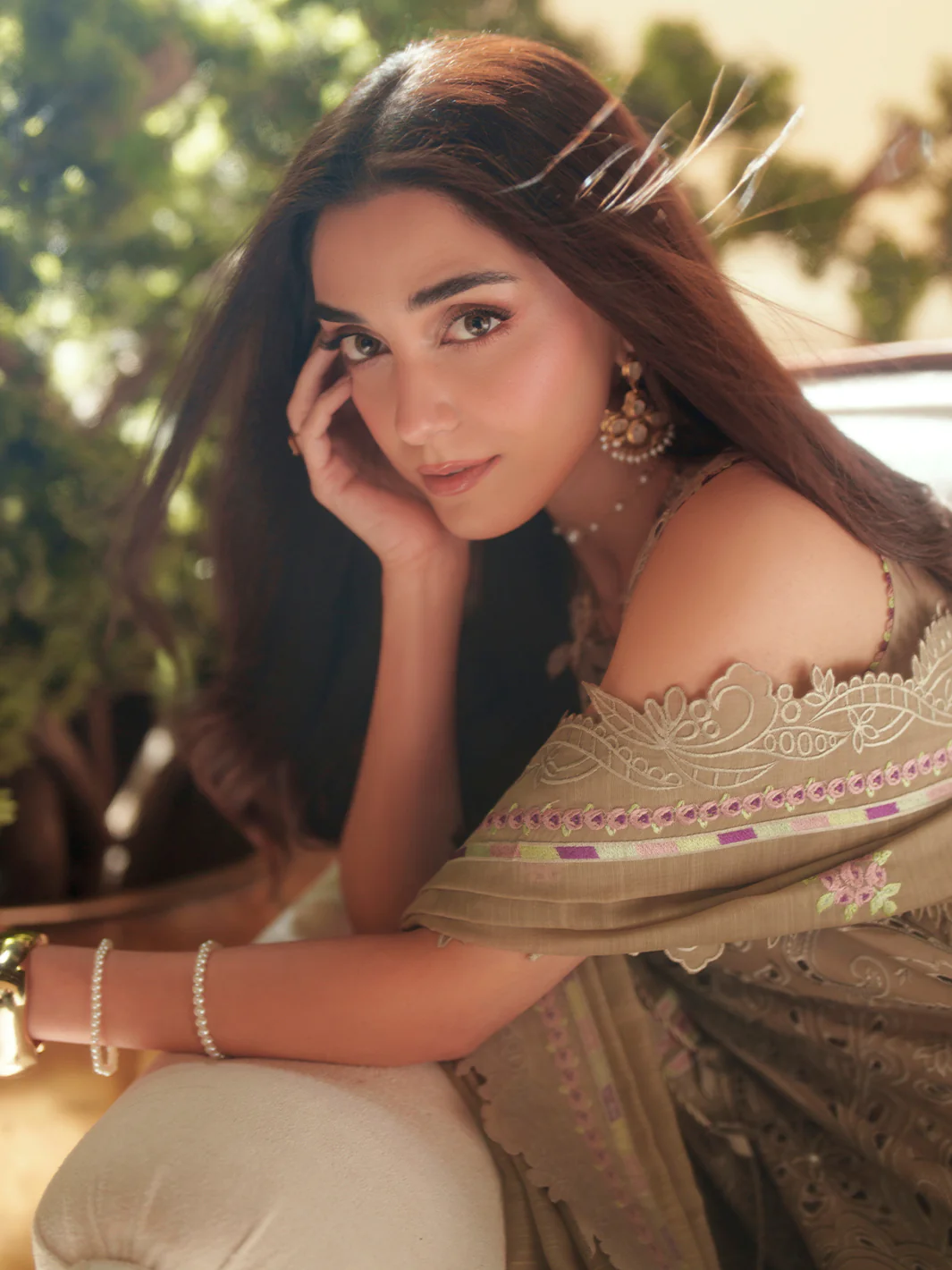 Mashriq Luxury Lawn 2026 by Bin Ilyas || D-113-A - Image 4