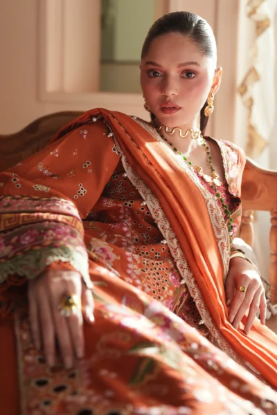 Mashriq Luxury Lawn 2026 by Bin Ilyas || D-116-A