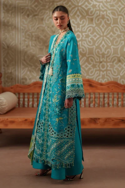 Mashriq Luxury Lawn 2026 by Bin Ilyas || D-116-B