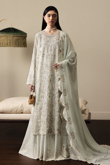Zara Shahjahan Luxury Summer Lawn | Satori 2026 | Aoiha-D4