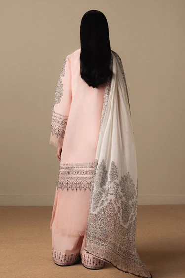 Zara Shahjahan Luxury Summer Lawn | Satori 2026 | Akahana-D11 - Image 3