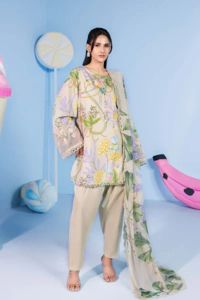 Maria B M Basics Unstitched Spring Summer 2026 || MB-CUSV13-13A