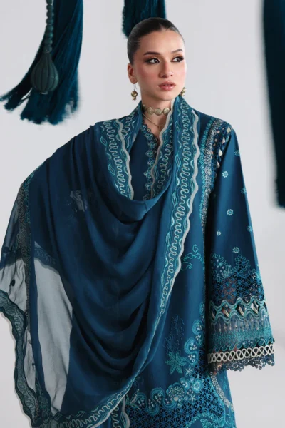 Qalamkar Festive Lawn 2026 || QFL-07 KAISA