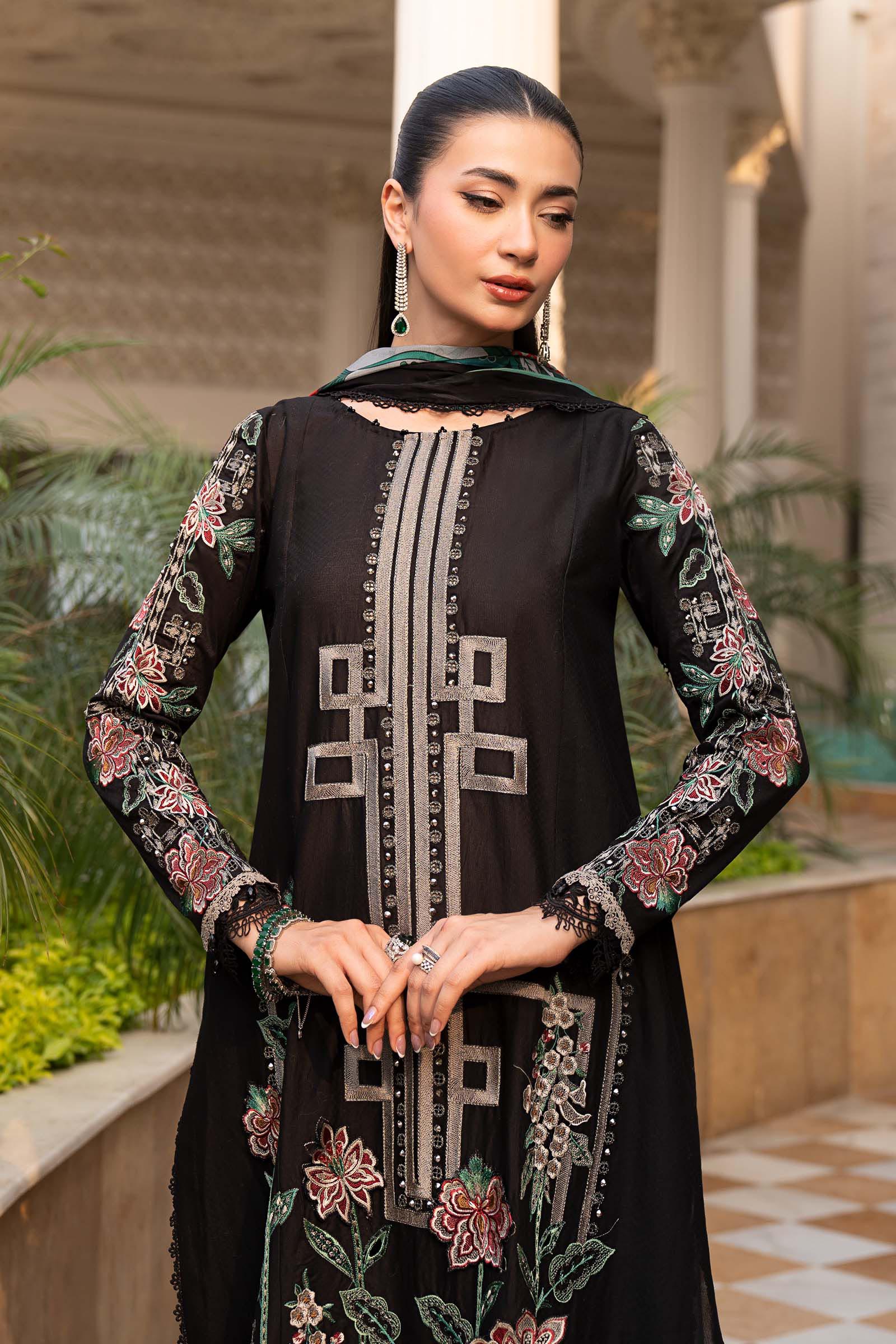 3 Piece Embroidered Jacquard Lawn Suit - Image 4