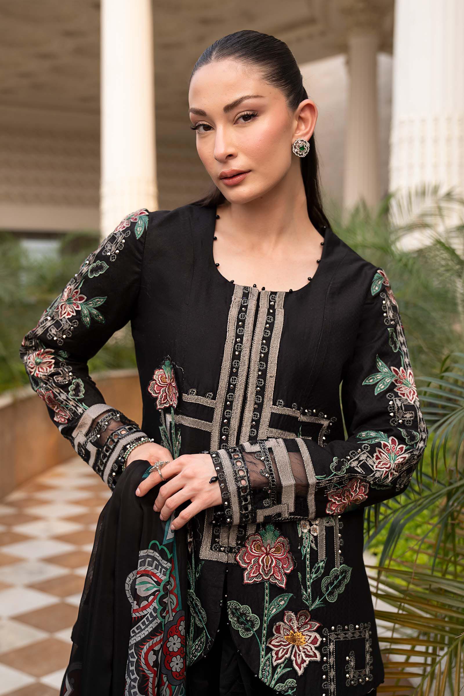 3 Piece Embroidered Jacquard Lawn Suit - Image 2