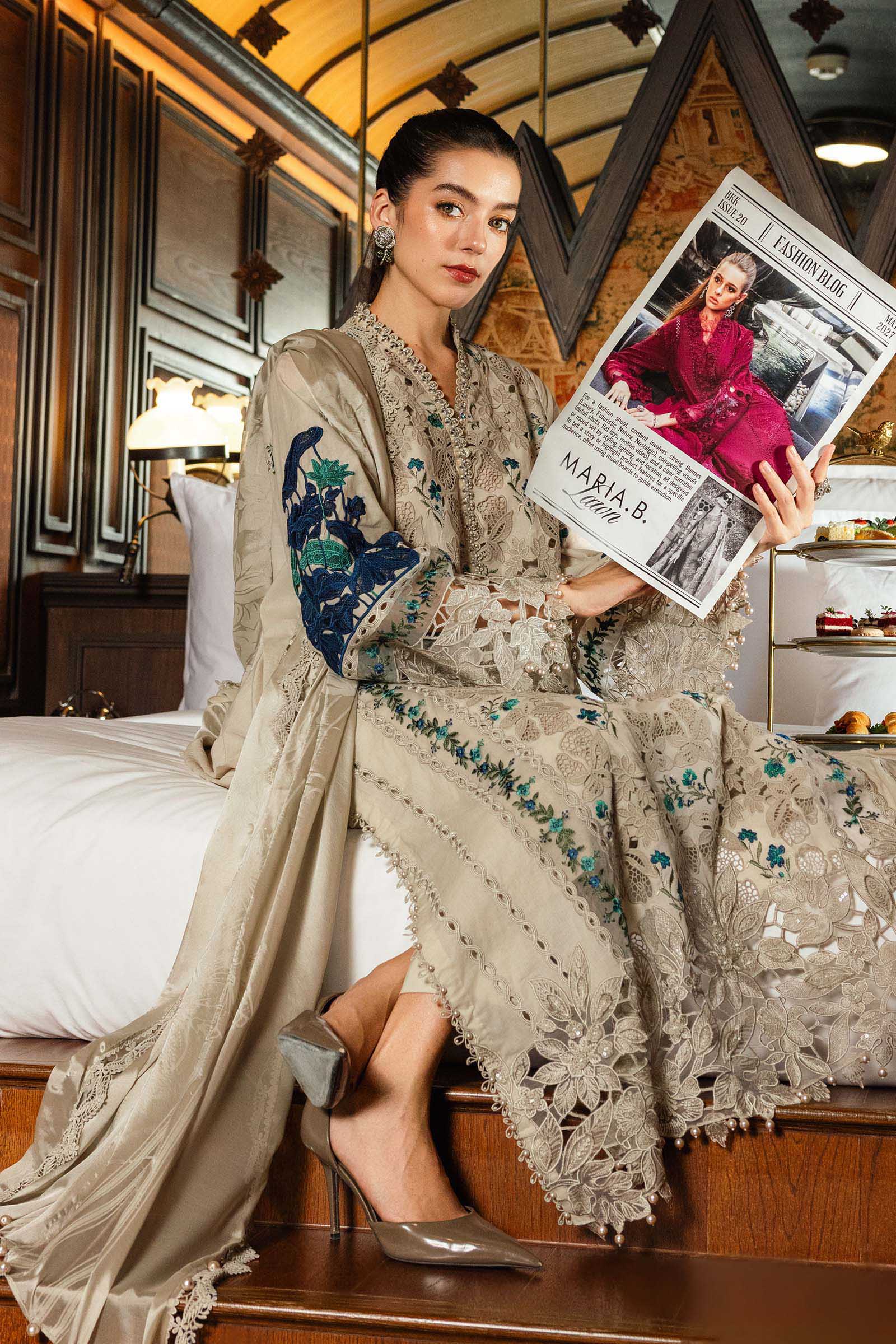 Maria B Eid Lawn 2026 || EL-26-08 - Image 2