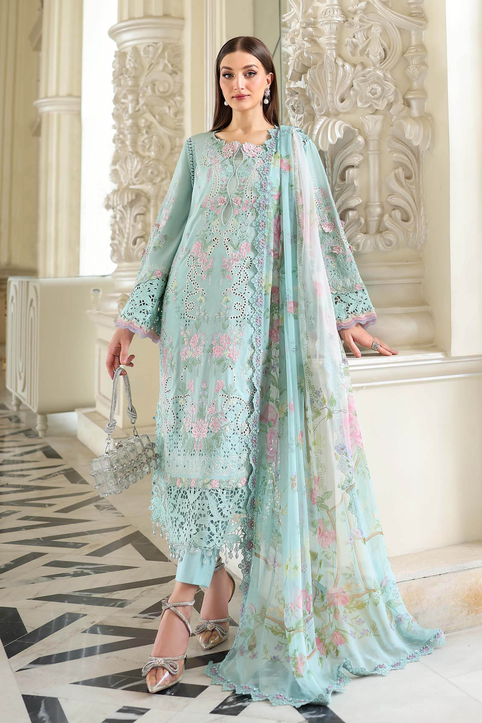 Maria B Eid Lawn 2026 || EL-26-15 - Image 4