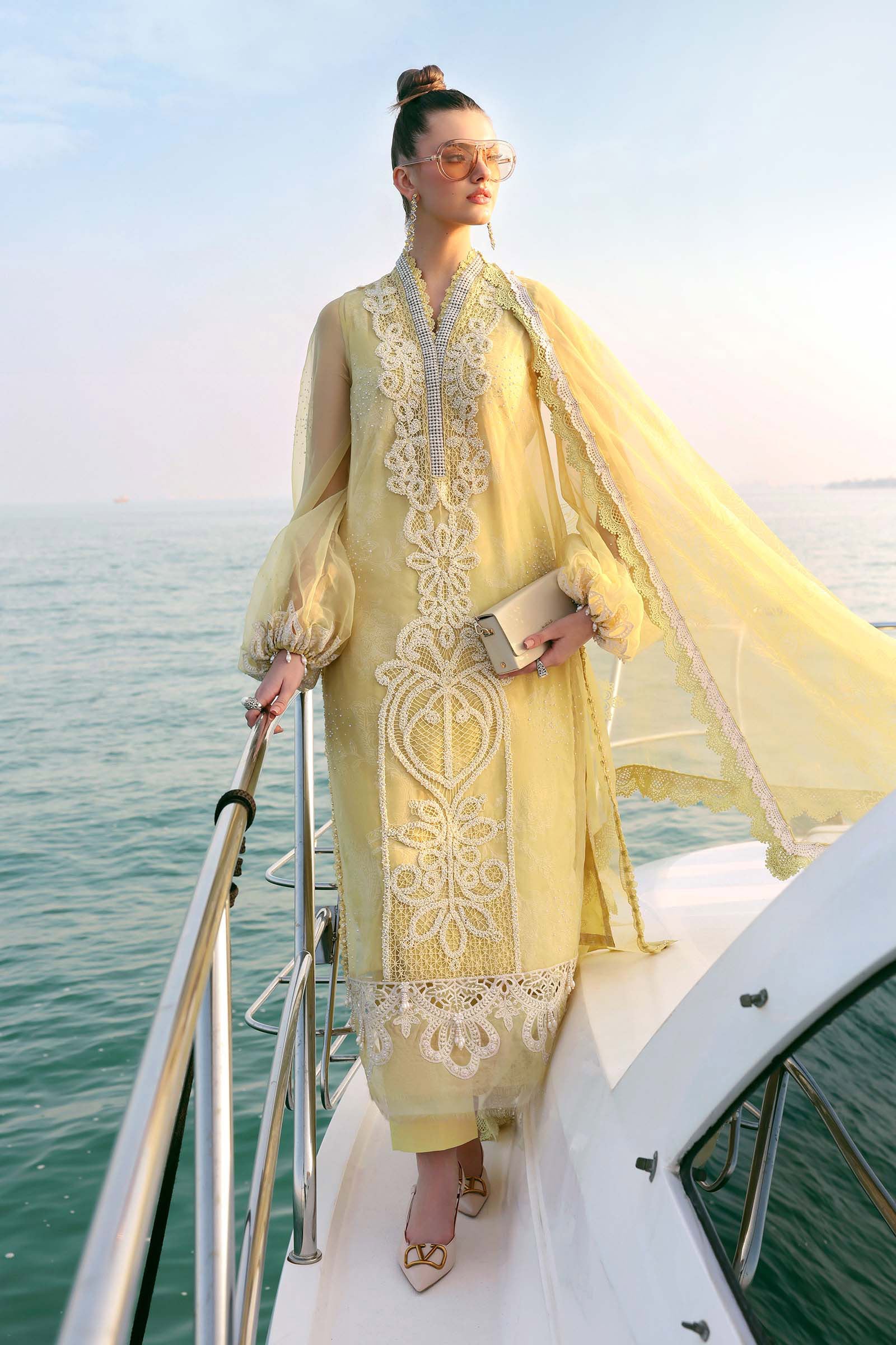 Maria B Eid Lawn 2026 || D-2604-A - Image 4