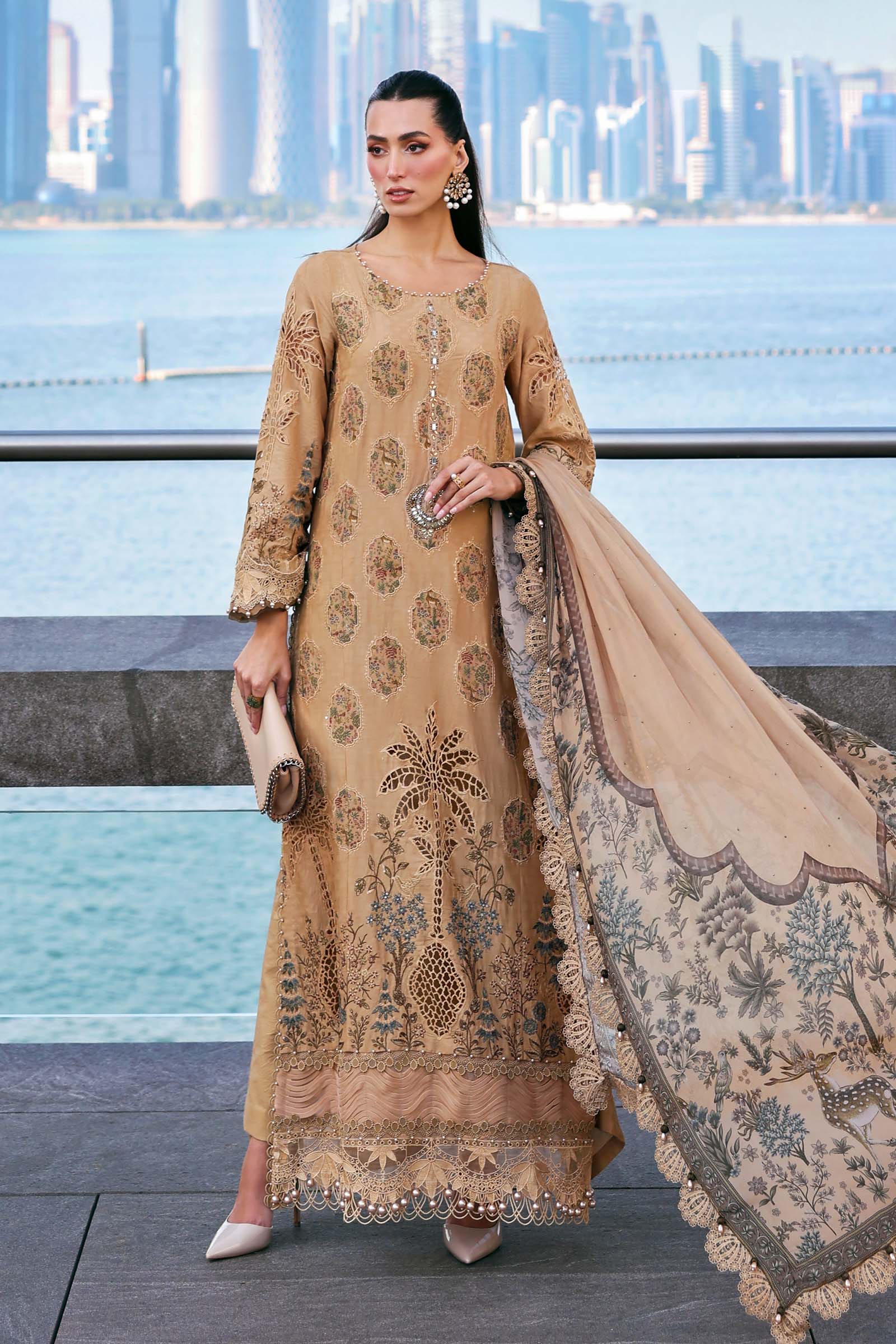 Maria B Eid Lawn 2026 || D-2605-A - Image 5