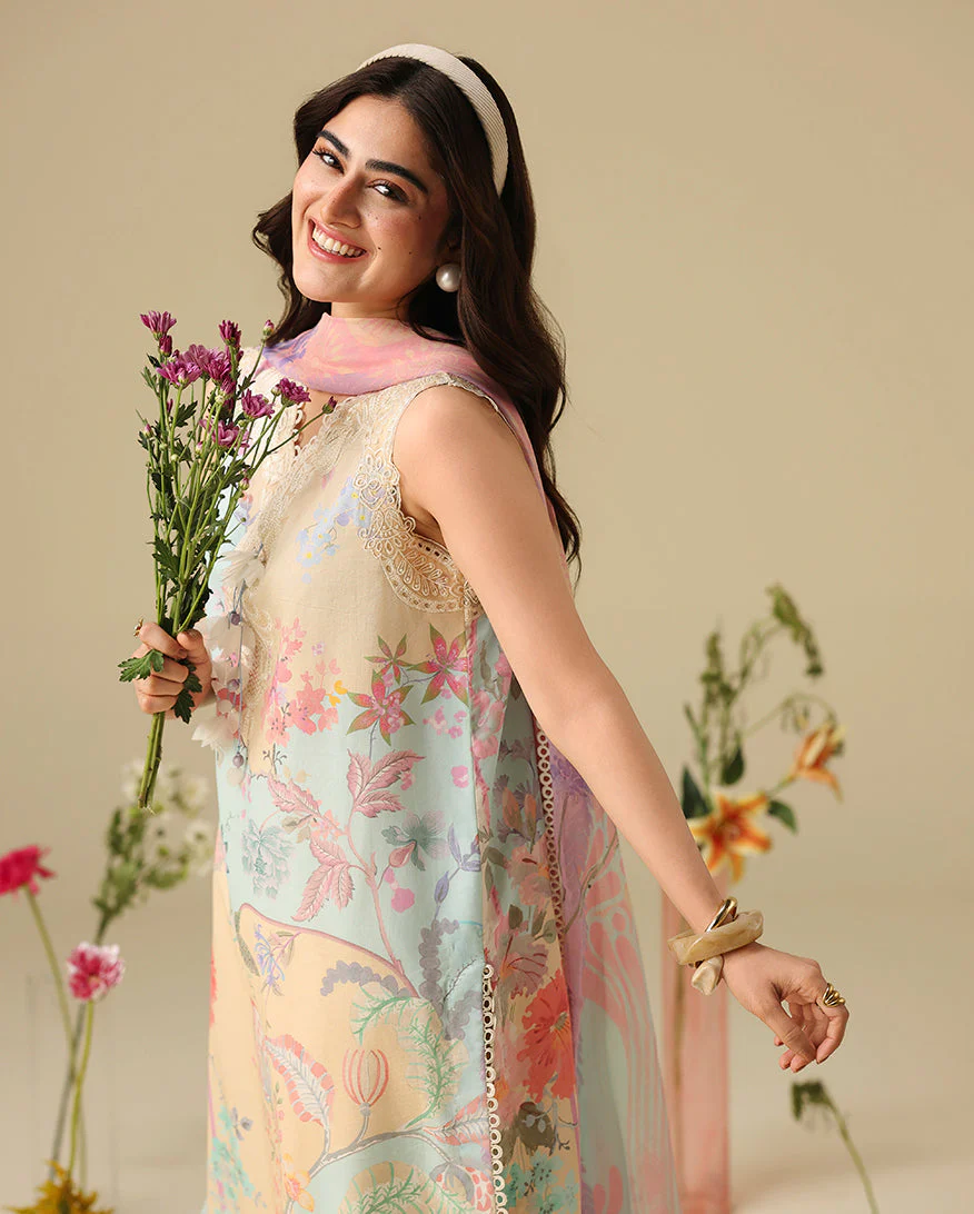 Mushq Soleil Prints Lawn 2026 || Bellarosa - Image 2
