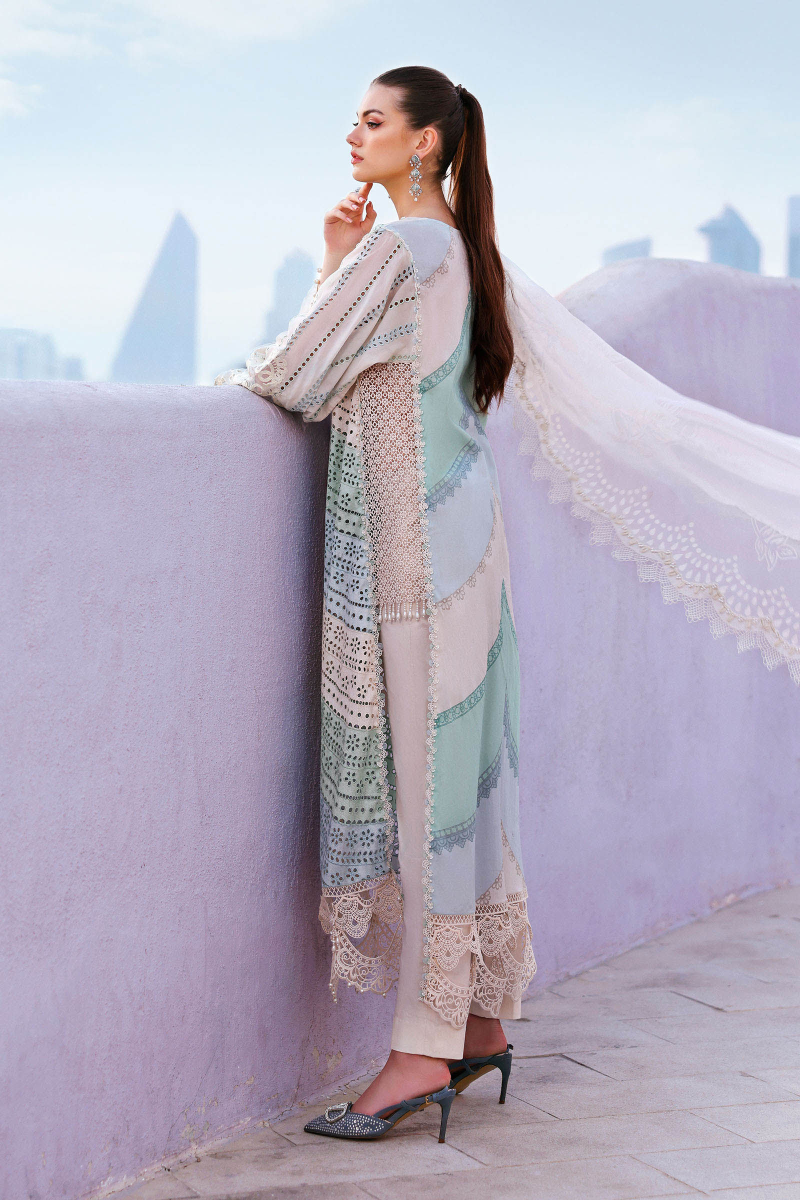 Maria B Eid Lawn 2026 || D-2612-A - Image 4