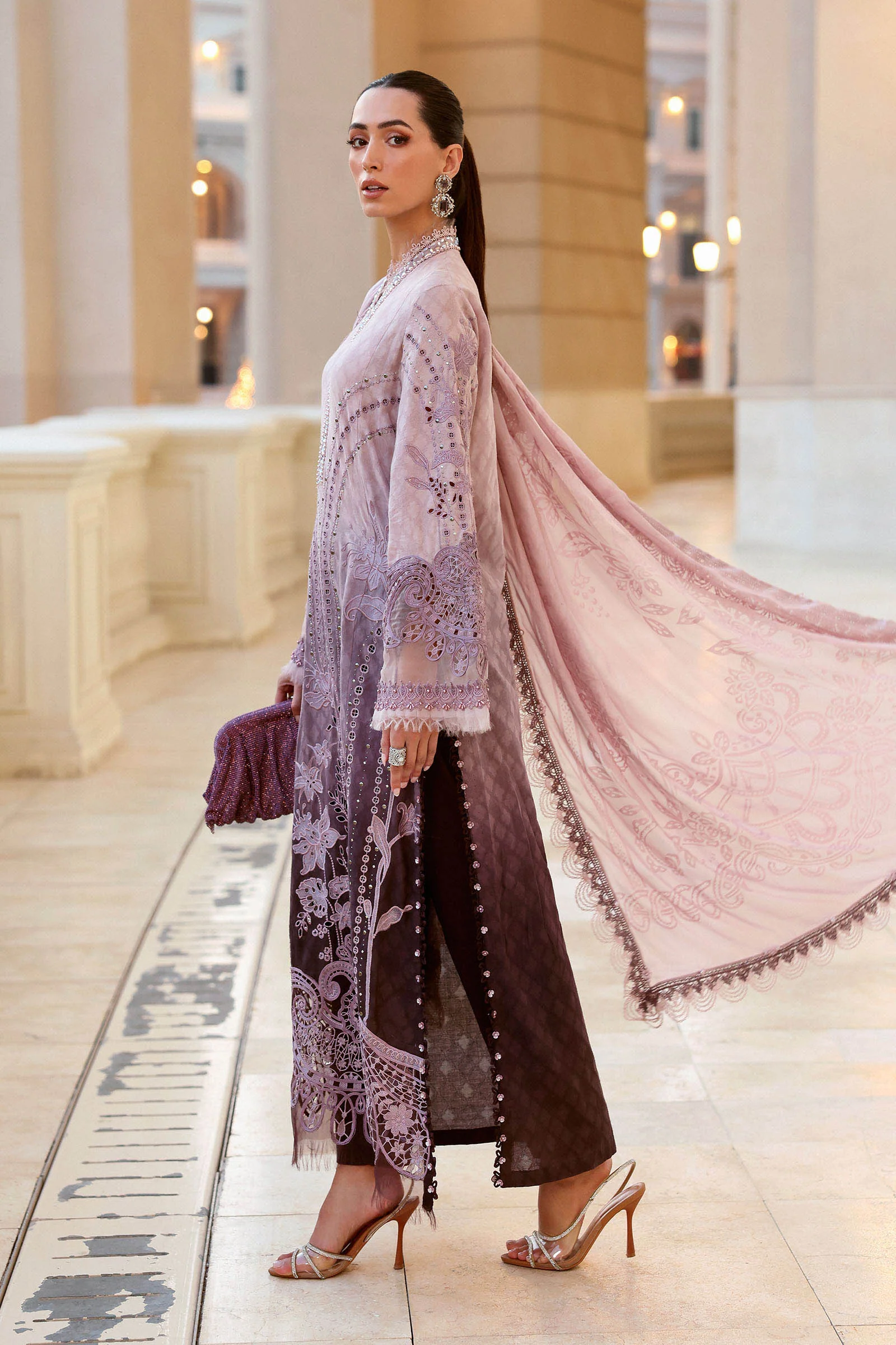 Maria B Eid Lawn 2026 || D-2601-B - Image 3