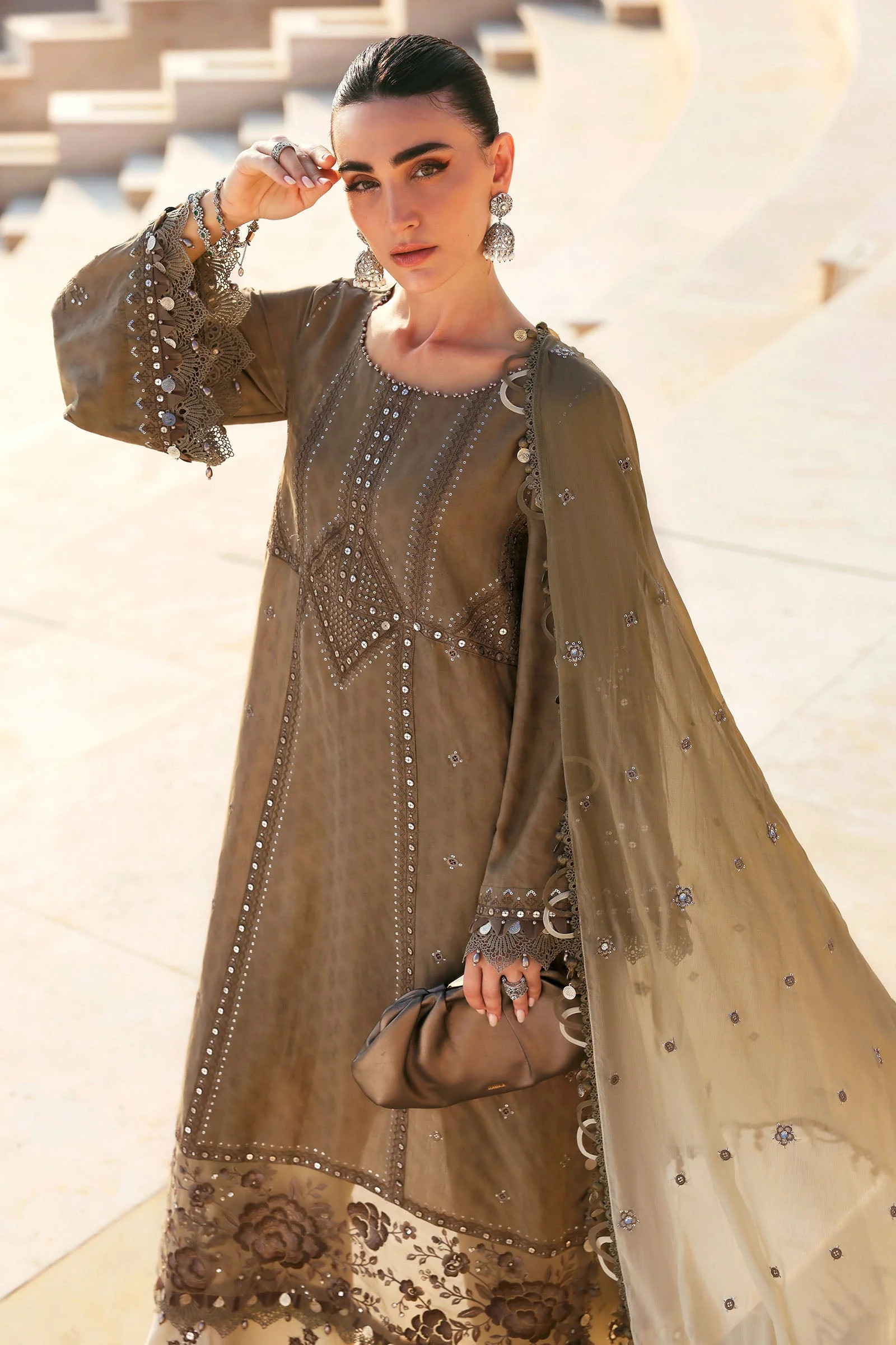 Maria B Eid Lawn 2026 || D-2602-A - Image 3