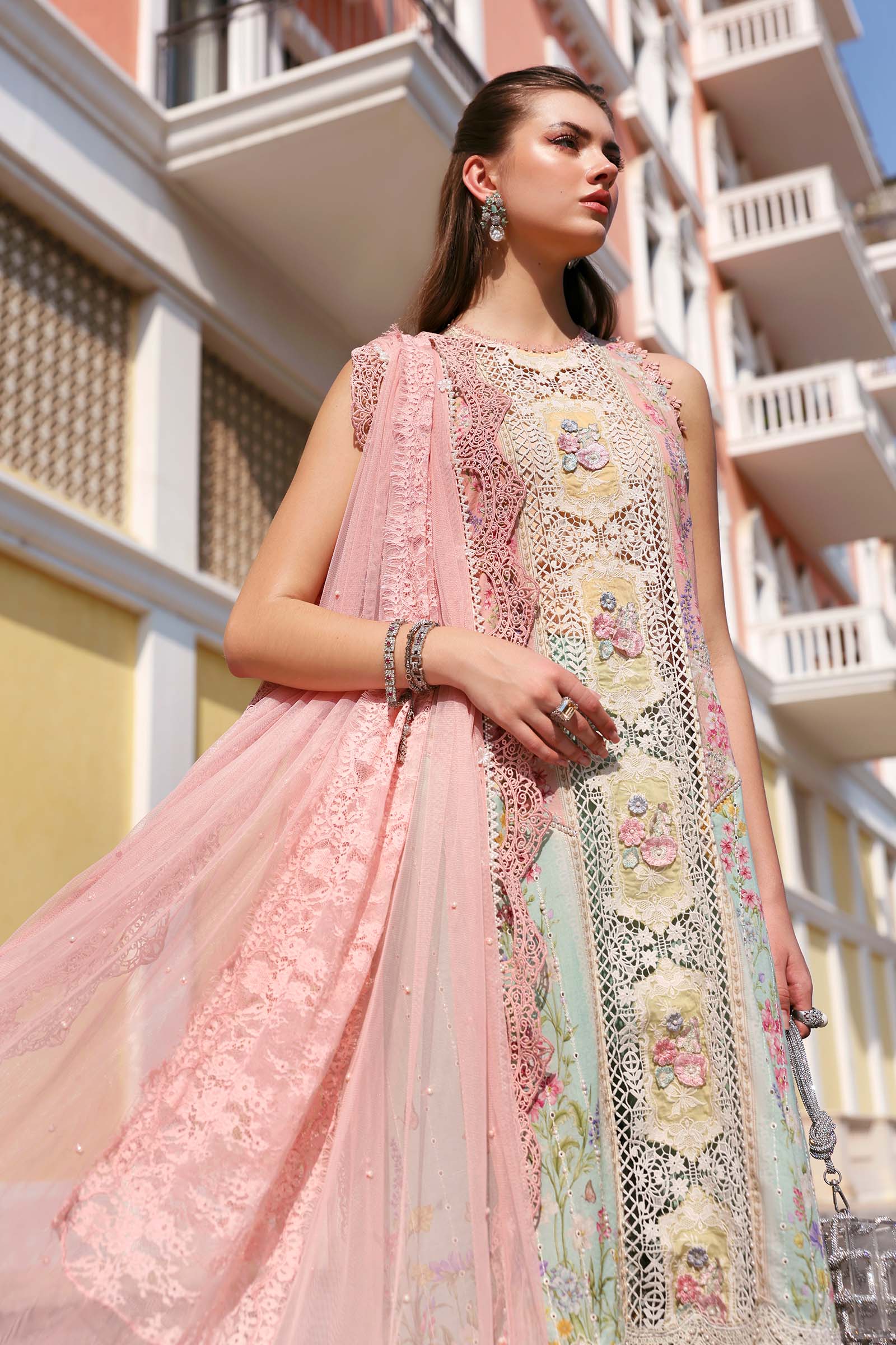 Maria B Eid Lawn 2026 || D-2606-A - Image 2