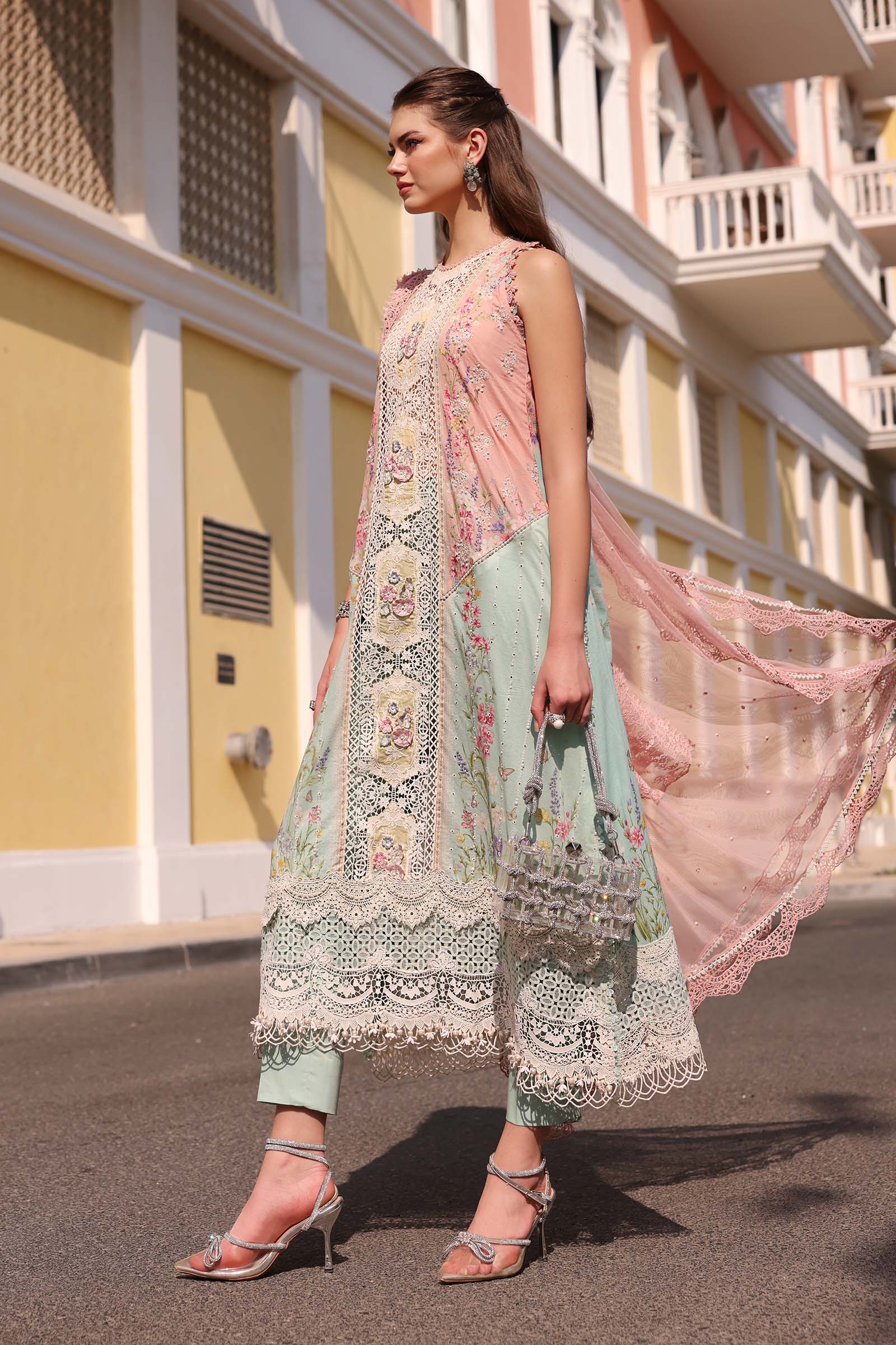 Maria B Eid Lawn 2026 || D-2606-A - Image 4