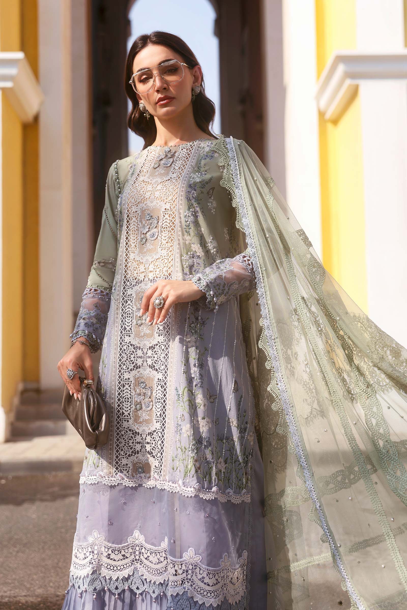 Maria B Eid Lawn 2026 || D-2606-B - Image 4