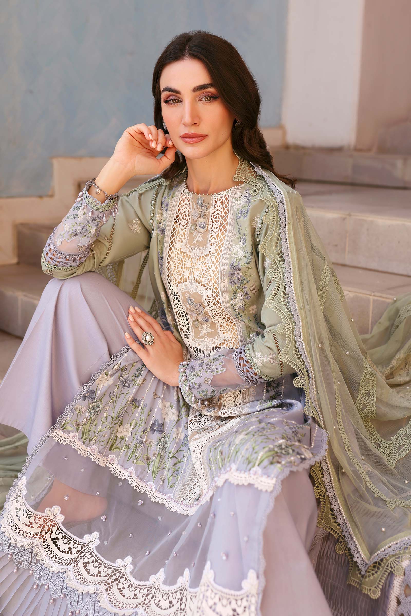 Maria B Eid Lawn 2026 || D-2606-B - Image 2
