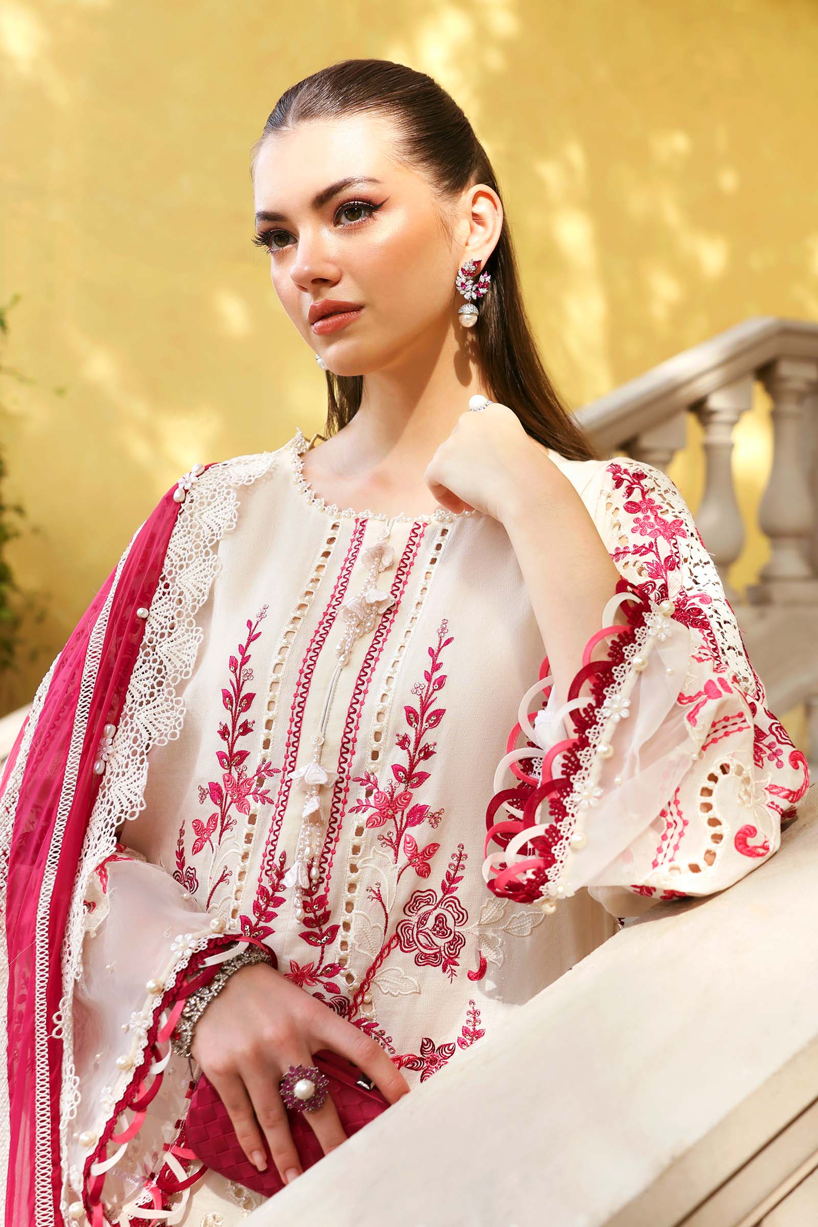 Maria B Eid Lawn 2026 || D-2609-A - Image 4