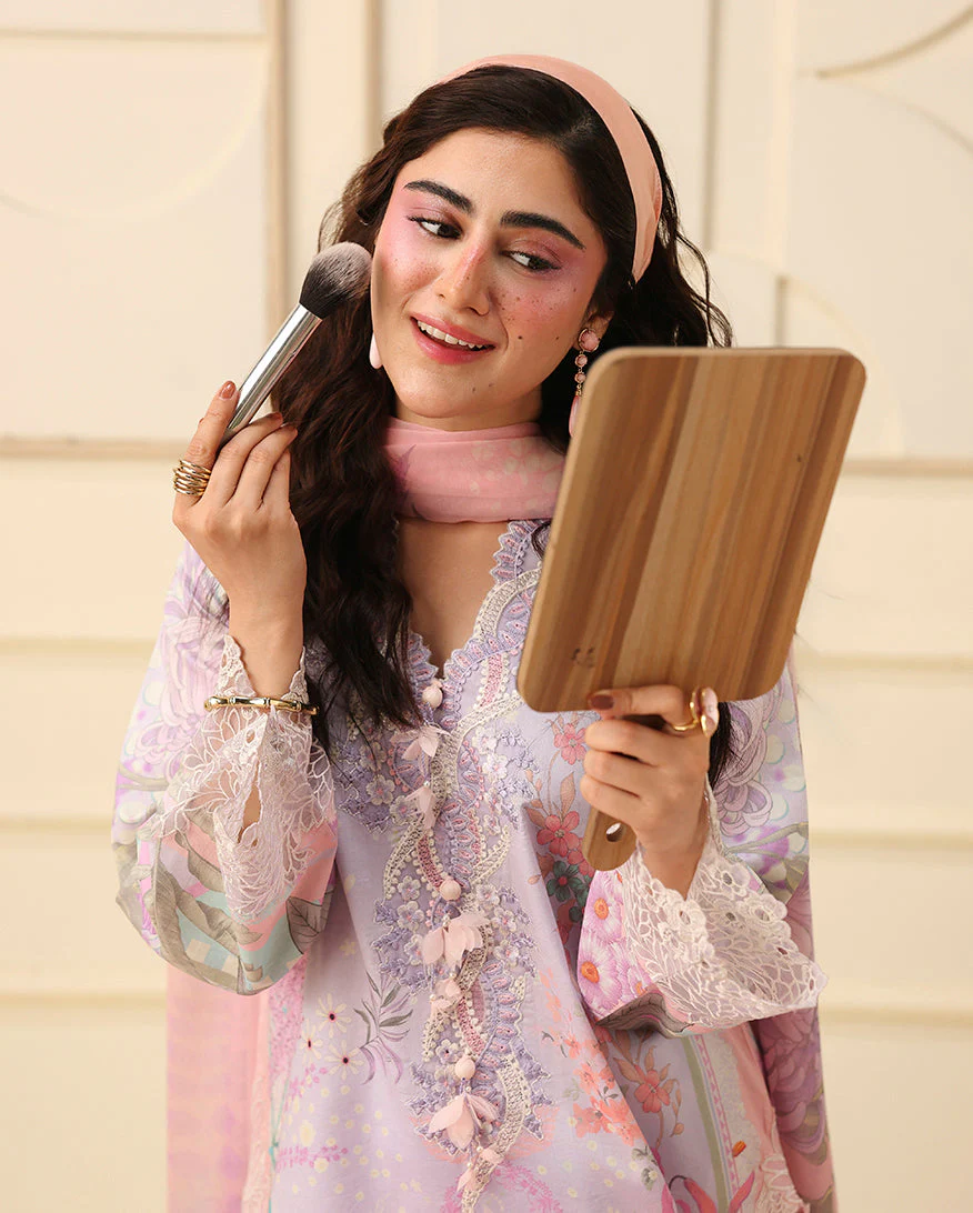 Mushq Soleil Prints Lawn 2026 || Flora Amour - Image 2