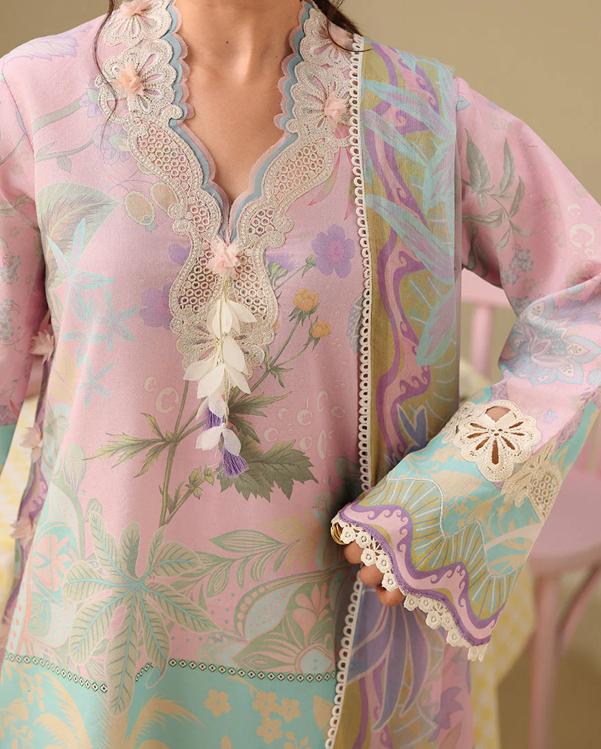 Mushq Soleil Prints Lawn 2026 || Honey Petal - Image 3