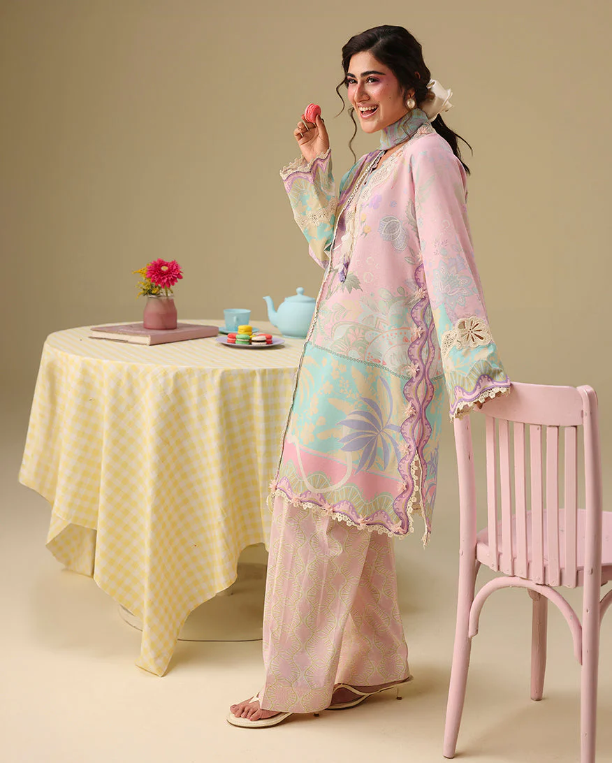 Mushq Soleil Prints Lawn 2026 || Honey Petal - Image 2