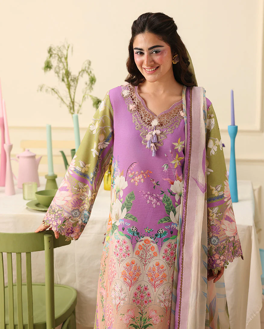 Mushq Soleil Prints Lawn 2026 || Lilac Whim - Image 2