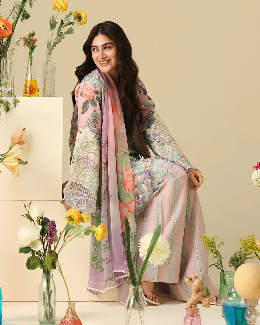 Mushq Soleil Prints Lawn 2026 || Moonlit Dolce - Image 2