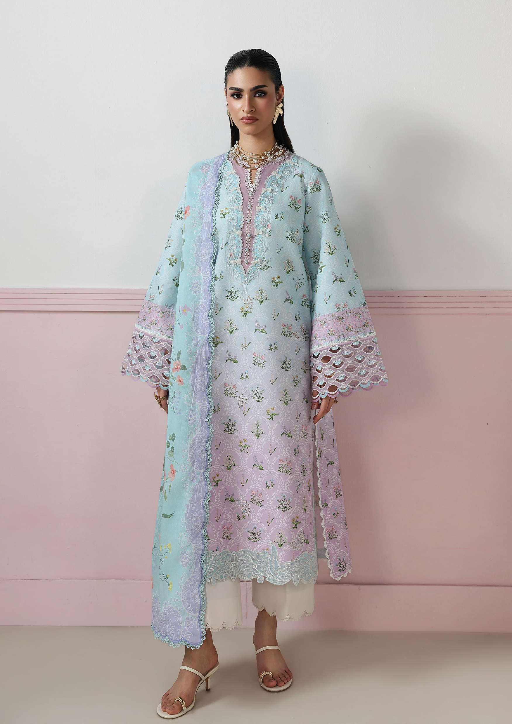 Qalamkar Qalamkar QPrints Embroidered Lawn Unstitched 3Pc Suit QQP-07A Arden - Image 2