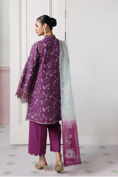 Qalamkar Qalamkar QPrints Embroidered Lawn Unstitched 3Pc Suit QQP-09A Brise