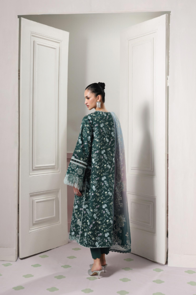 Qalamkar Qalamkar QPrints Embroidered Lawn Unstitched 3Pc Suit QQP-09B Diane